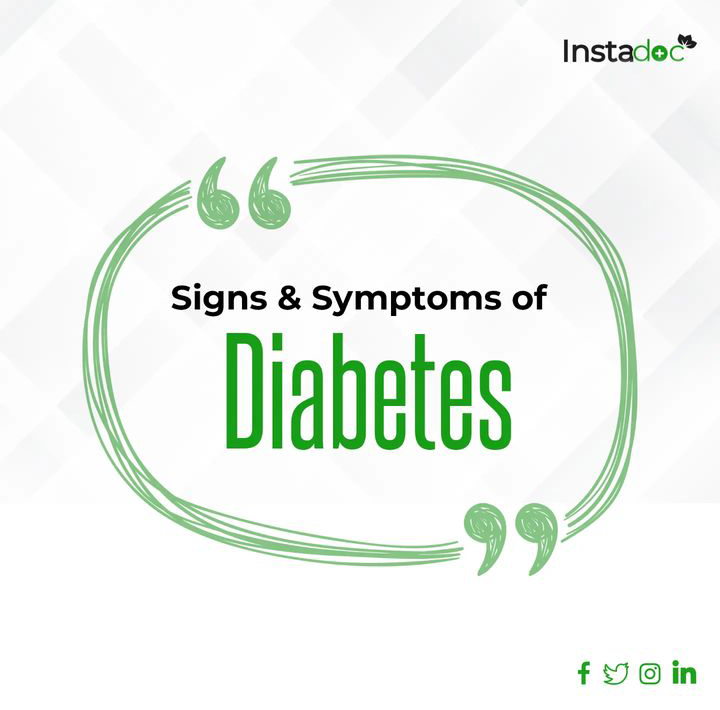 SIGNS AND SYMPTOMS OF DIABETES